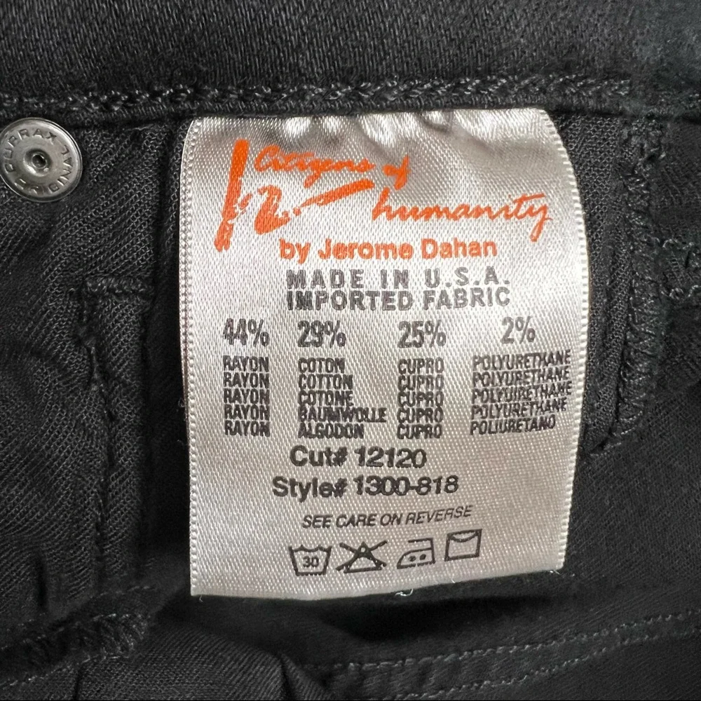 NWT Citizens of Humanity, Avedon Slick, Black Super Stretch Lo-Rise Skinny Sz 25 - Picture 13 of 13